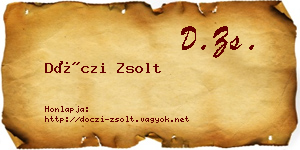 Dóczi Zsolt névjegykártya